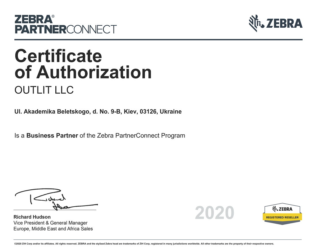 Certificate of Authorization 2020 01 24